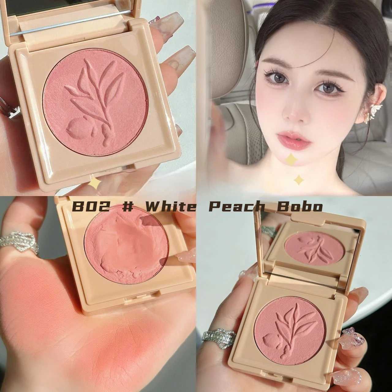 CandyBella Cream Blush Mousse Texture Waterproof Sweatproof LongLasting Shimmer Matte Finish Bouncy Cheek Color W250911