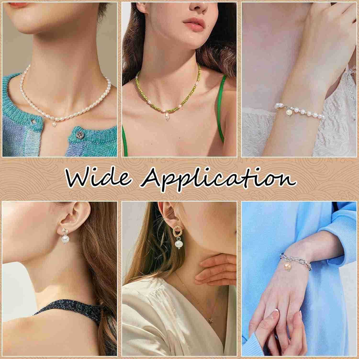 100 Pcs Natural Pink Cultured Freshwater Pearl Charms Bulk for Jewelry Making Earrings Necklace DIY CraftW250911