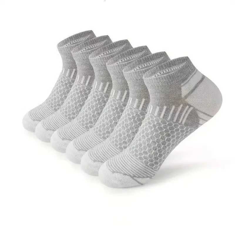 Sports socks Mens summer outdoor running fitness socks Deodorant sweatabsorbing breathable short boat socks 5 pairs D250911