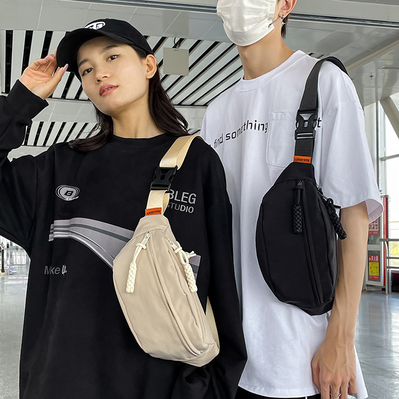 Japanese Style Simple Small Luxury Bag Crossbody Bag Free Shipping For Men New Trend Retro Chest Bag For Designer Bag Women Sports Casual Large Capaci