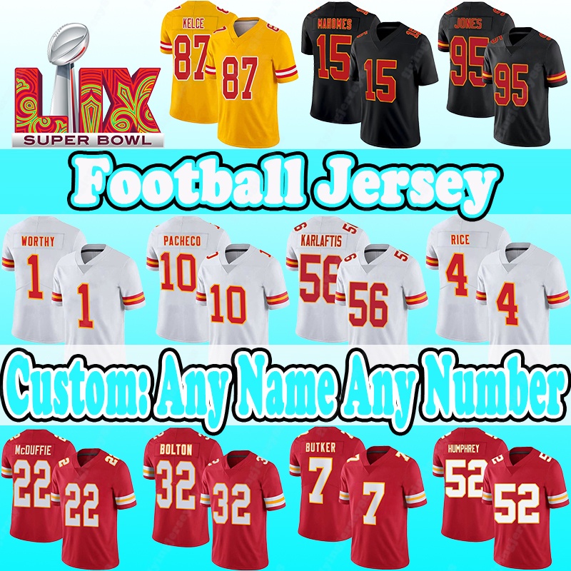 2025 Nuove Maglie Da Calcio Aggiungi Patch 1 Xavier Degno 15 Patrick Mahomes 87 Travis Kelce 7 Harrison Butker 52 Creed Humphrey 71 Josh Simmons 23-image