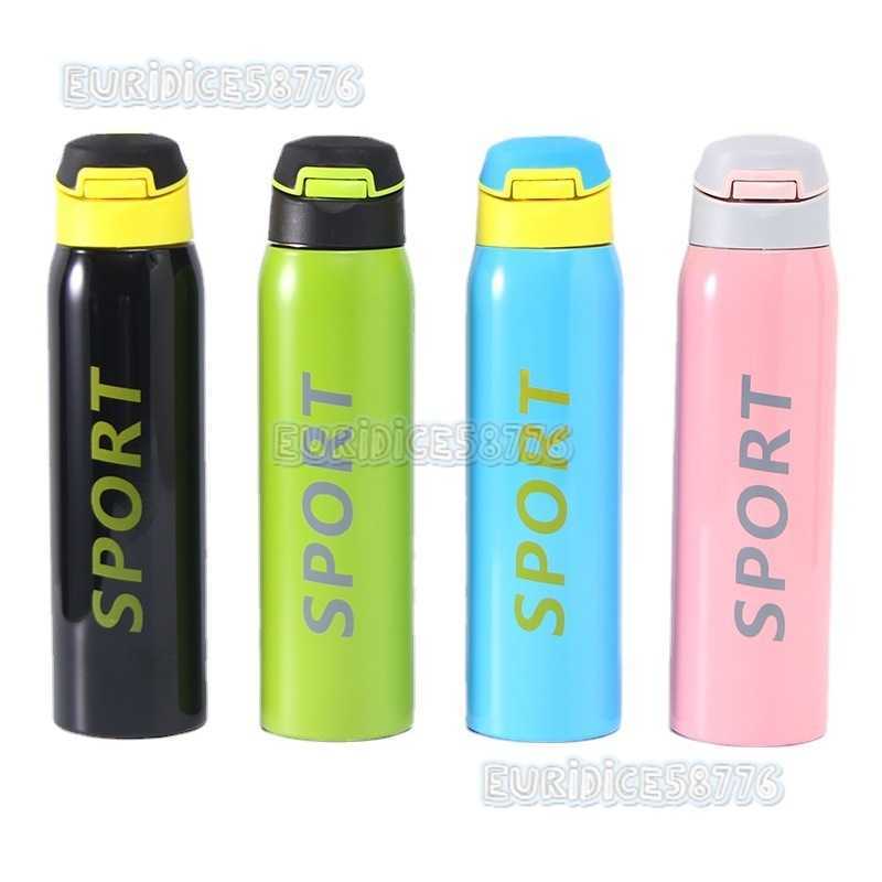 304 Stainless Steel Insulated Cup Outdoor Sports Water Bottle Hiking Travel Portable Straw Cup Business Gift H250911