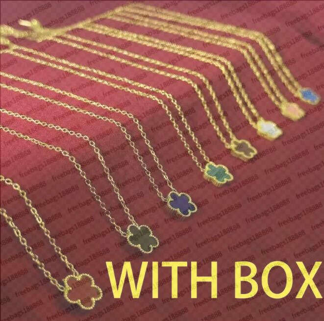 TOP With BOX Classic Clover Necklace Pendant Pearl Mother S sier Plated for Women's Girl Valentine's Mother's Day Engagement designer Jewelry Gift