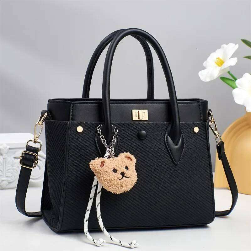 Trendy Women S Large Square Tote Soft Pebbled Leather Shoulder Crossbody Bag Fashionable Everyday Commuter Bag
