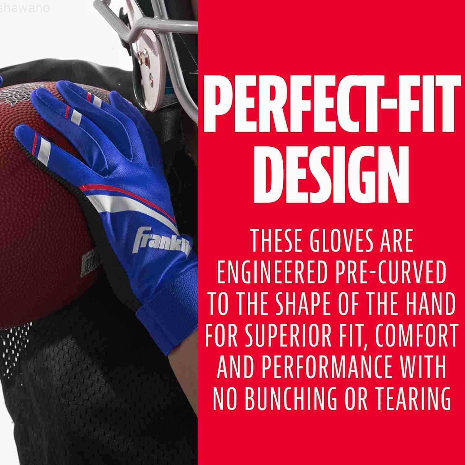 Sports Youth Football Receiver Gloves Shoktak Youth Gloves Kids Football High GripW250911