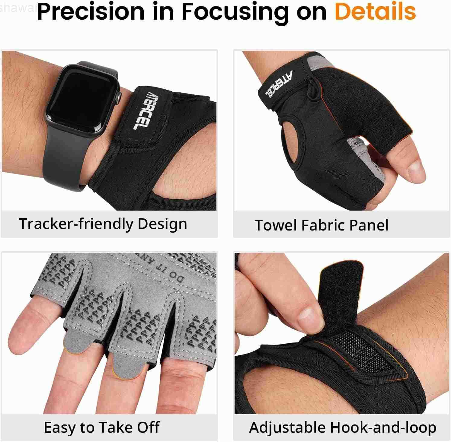 Weight Lifting Gloves Full Palm Protection Workout Gloves for Gym Cycling Exercise Breathable Super Lightweight for Mens and WomenW250910