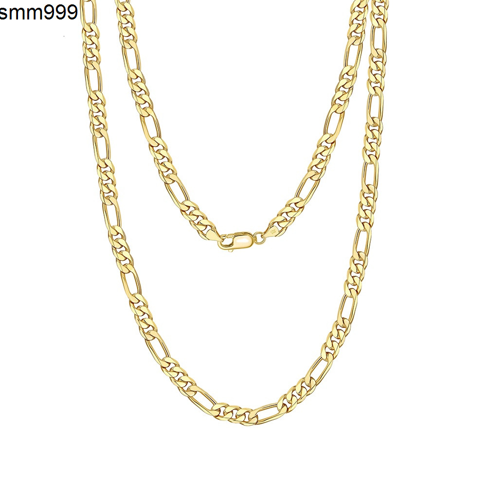 Custom 3 5 7mm Cuban Link Chain Hip Hop Fine Silver Jewelry S925 Sterling Silver Figaro Link Chain Necklace for Mens Women