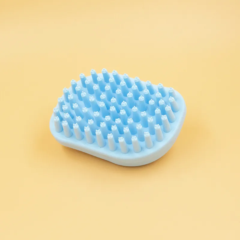 Pets Brush For Bath Dog Cat Massage Brush Grooming Comb Soft Rubber Pets Fur Hair Removal Comb