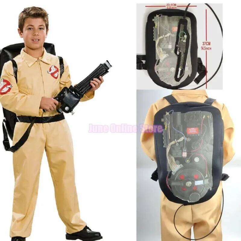 A Bear House Anime Costume Kid Halloween Costumes Movie Theme Ghostbusters uniform Cosplay Clothing Jumpsuit Bag p1p2t 2025 New