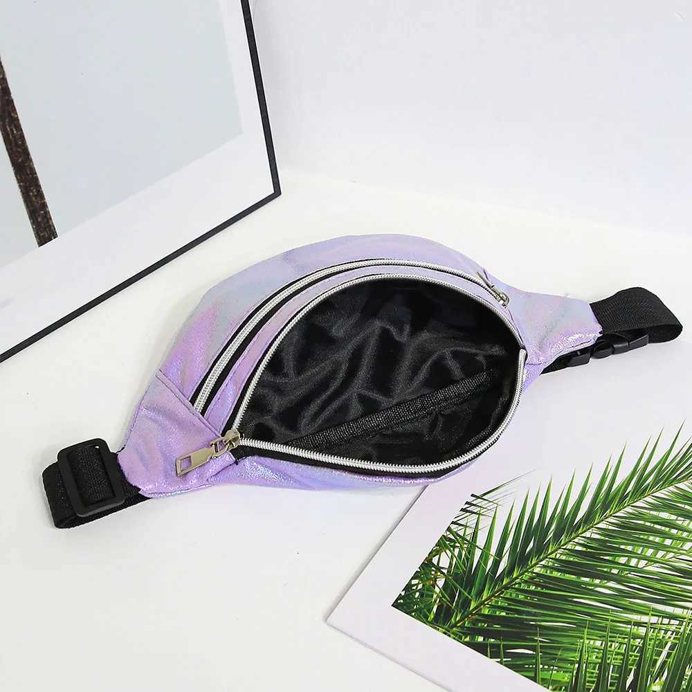Holographic Fanny Pack womens waist bags mens outdoor sports chest bag colorful laser crossbody mobile phone bags Z250911