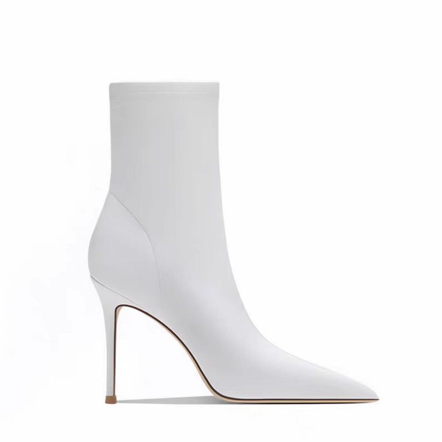 Chengdu Artisan Pointed Toe Stiletto Ankle Boots - 8cm+ Ultra Thin Heel Fashion Boots (White/Custom Colors) 2025 Spring Collection