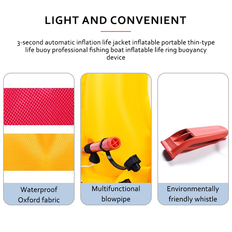 life buoy Inflatable jacket life waist belt Carry out rescue missions High buoyancy Multiple styles and specifications