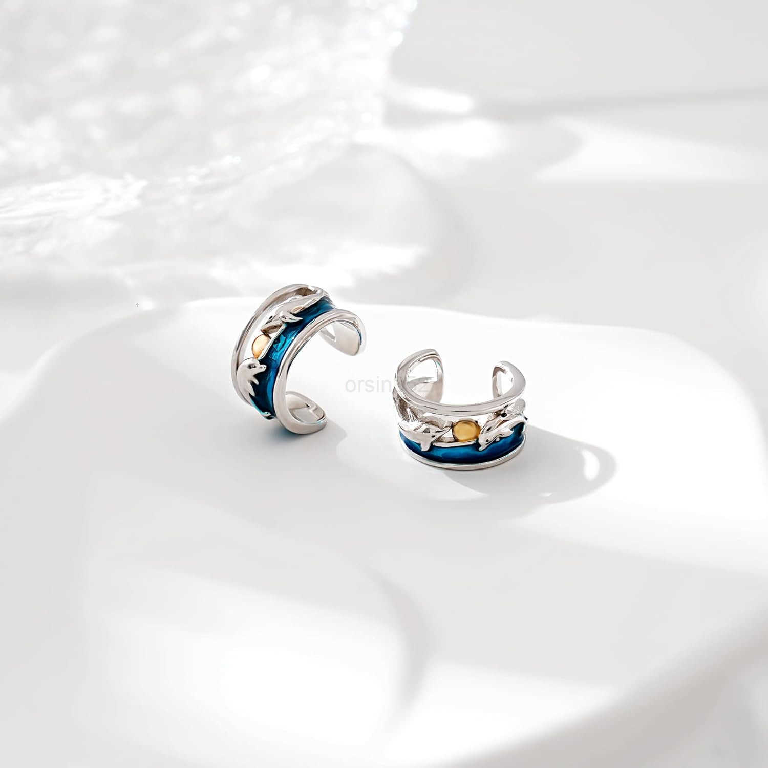 925 Sterling Silver Ear Cuff Earrings Hypoallergenic Whales Turtle No Piercing Ear Cuffs Earrings Adjustable Clipon Earrings for WomenW250911