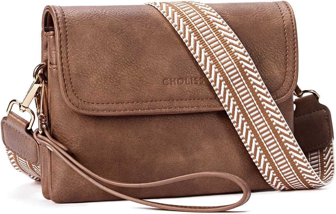 Small Crossbody Bags for Women Wristlet Wallets for Women Small Trendy Vegan Leather Phone Purse Handbag for TravelW250911