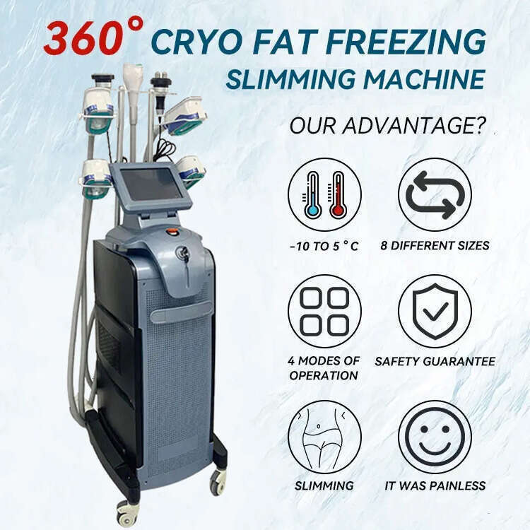 Hot 2025 Cavitation RF Cryolipolysis Fat Freezing Weight Loss Body Slimming Cavitation Body Contouring Cryotherapy Anti-Cellulite Jowl Removal Devic