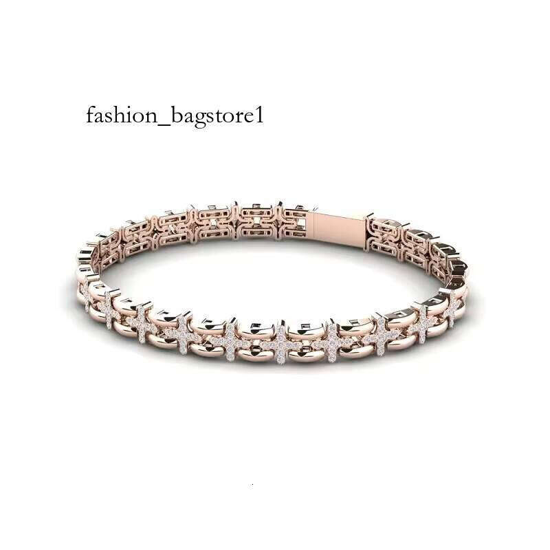 Sterling Sier Minimalist Round Moissanite Dia Men Women Latest Fancy Classic Bracelet for All Ocn