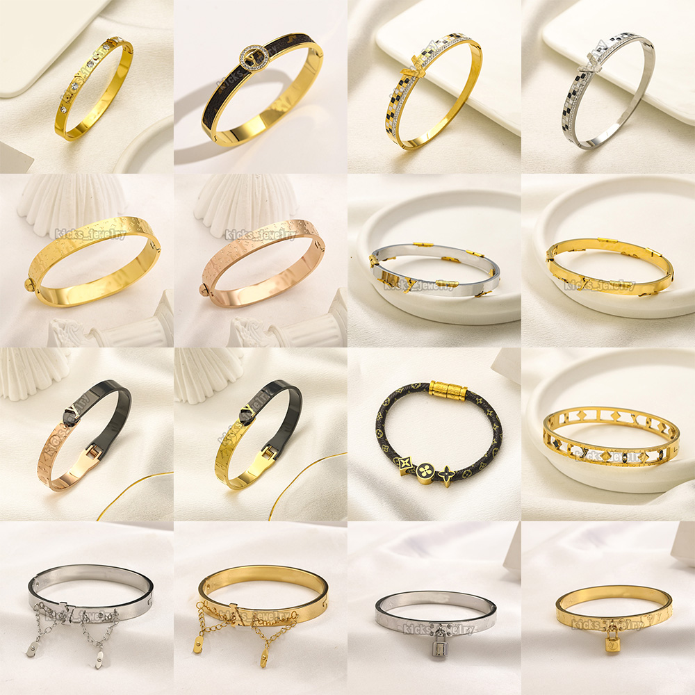 Designer classic bracelet cuff ornaments 18k stainless steel jewelry fashion jewelry holiday birthday gift Christmas gift jewelry accessories