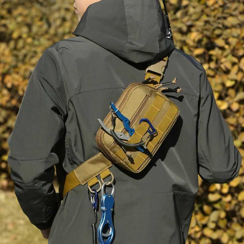 Tactical Molle Chest Bag Belt Waist Bags Outdoor Camping Sport Phone Pouch Climbing Cycling Pocket Hunting Multiple Fanny Pack Z250911