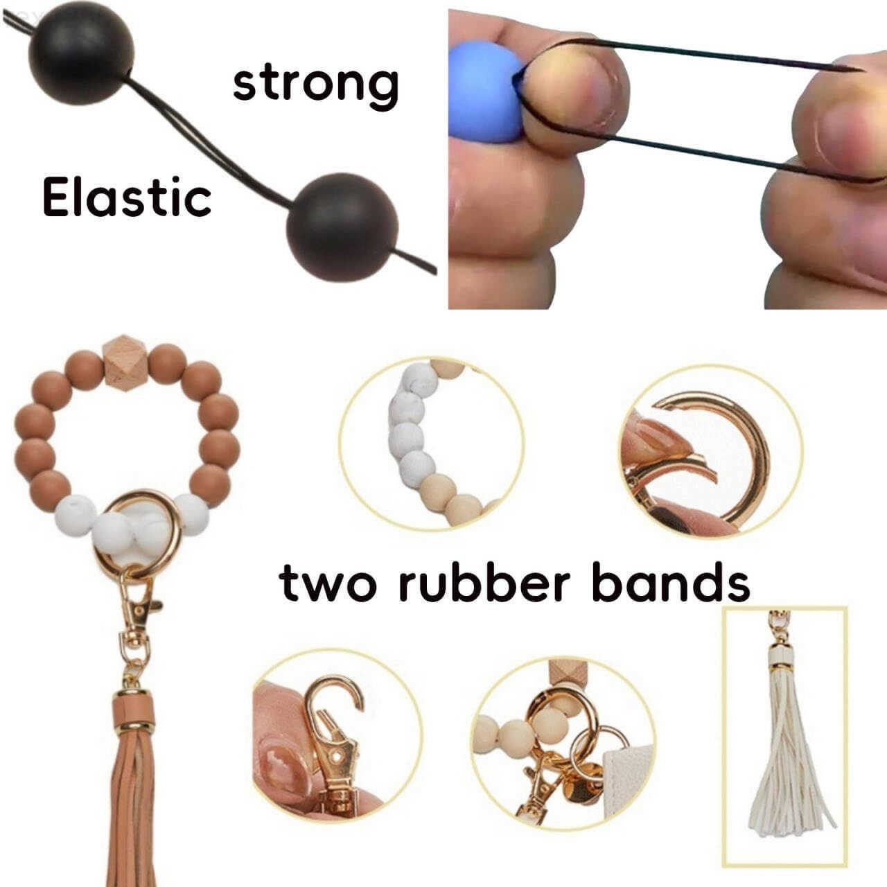 Wallet RFID for Women Key Chain Wristlet Bracelet With Wallet Stretchy Wrist Strap With Id Window PurseW250911