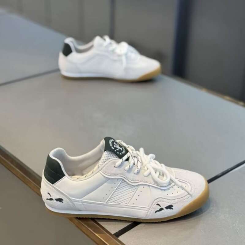2025 Summer New Fashion Versatile Comfortable Leather Mesh Patchwork Forrest Gump Shoes Men's Soft Sole Lightweight Trendy Sneakers