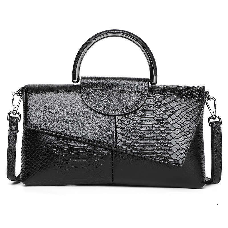 Genuine Leather Women's Clutch New Large Capacity Party Handbag Crocodile Pattern Fashionable Elegant Crossbody Bag for Women