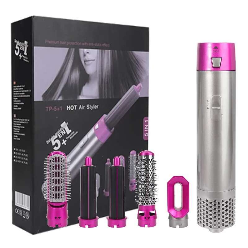 For Airwrap 5 In 1 Hot Comb Set Professional Curling Iron Straightener Styling Tool Hair Dryer Household