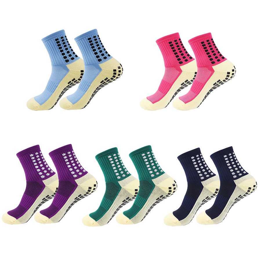 5 Pairs Football Socks Men Women Sports Socks Nonslip Silicone Bottom Soccer Outdoor Sport Running Cycling Grip Socks D250911