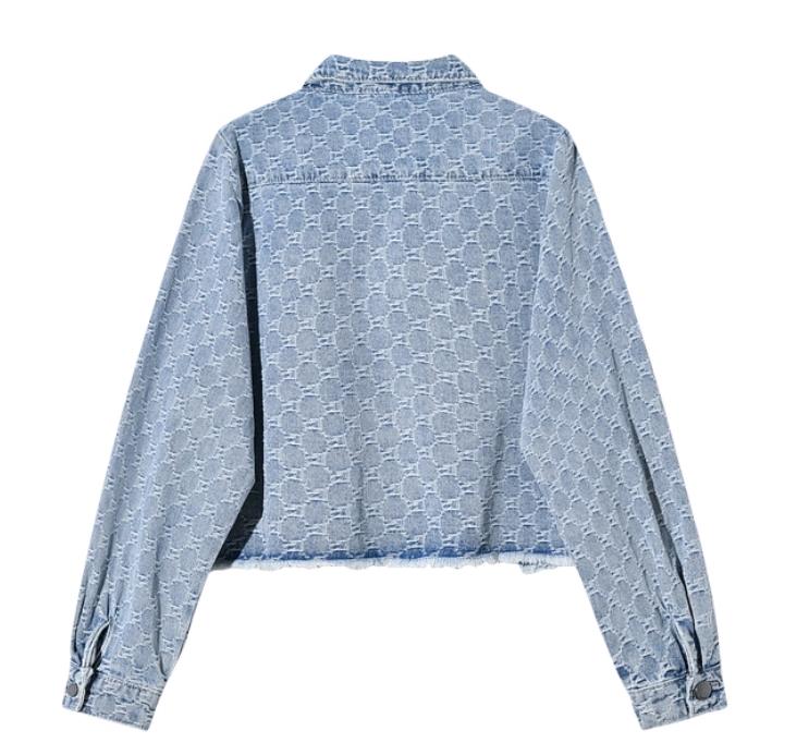 Fashion Women Denim Coat Long Sleeve Outerwear Female Short Loose and Thin Jacket 250718