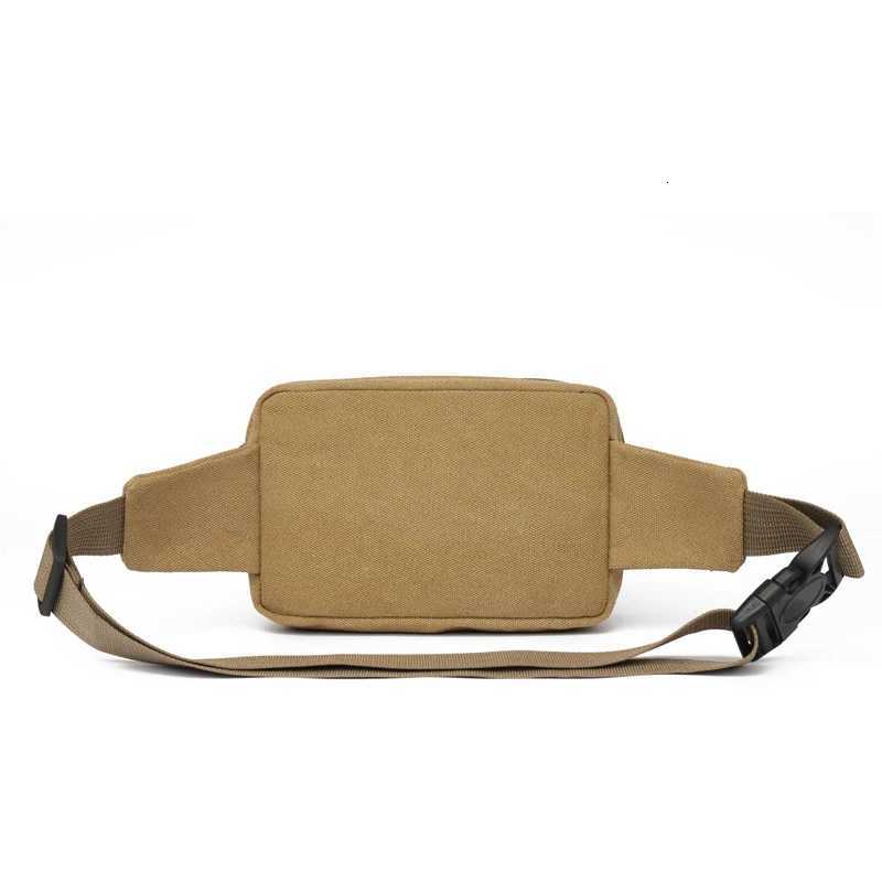 Canvas Waist Bag Outdoor Sports Multifunctional Mens Waist Bag High Quality Durable Large Capacity Portable Mobile Phone Bag Z250911