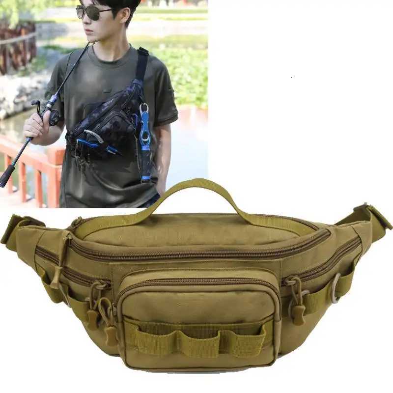Fishing Lure Chest Bag Tactical Molle Backpack Multifunctional Fanny Pack Waist Bag Outdoor Hunting Travel Gear Storage Case Z250911