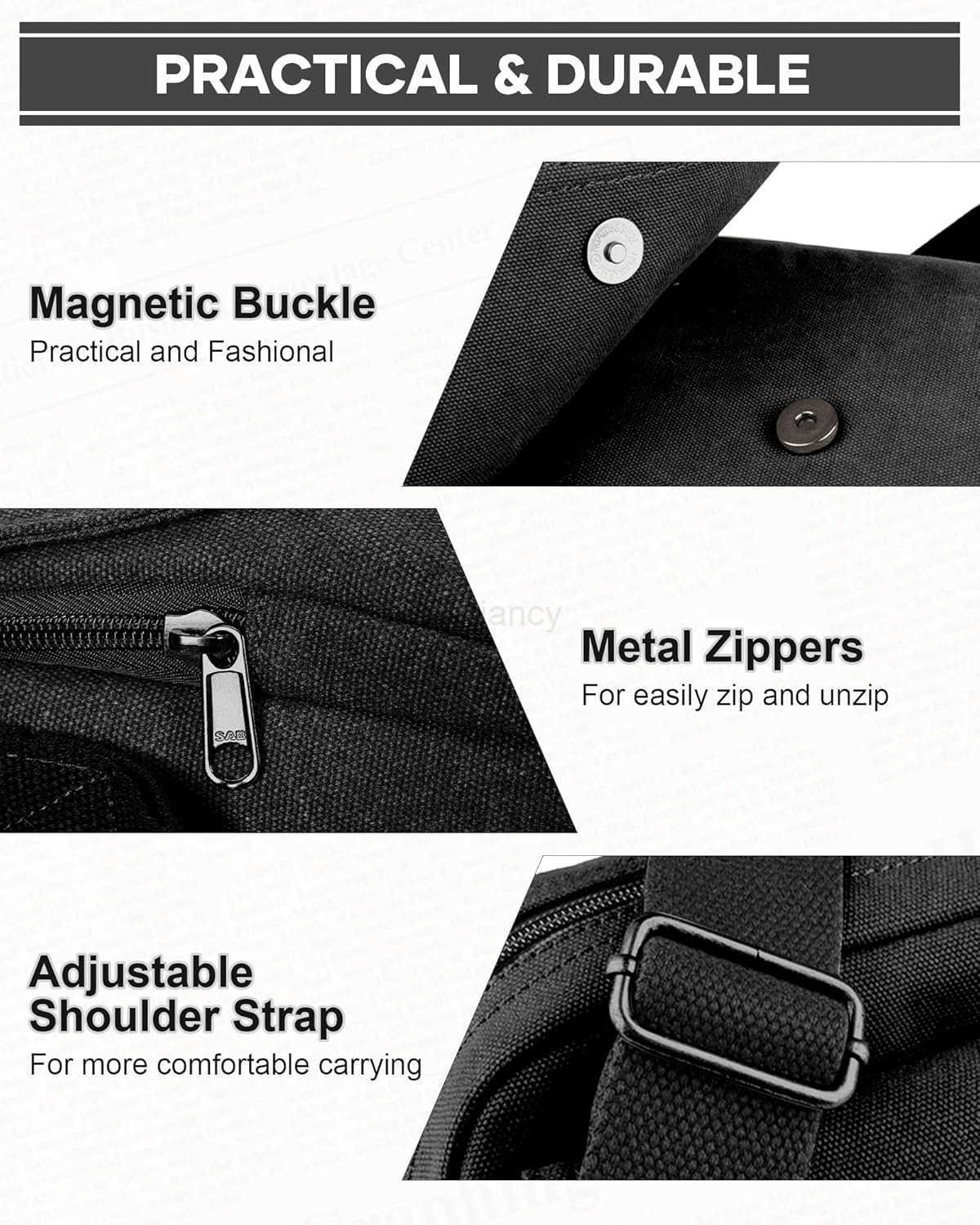 Small Crossbody Bag for MenCanvas Messenger Shoulder Bags Crossbody Satchel Bag Mens Side Bags Over the Shoulder PurseW250911
