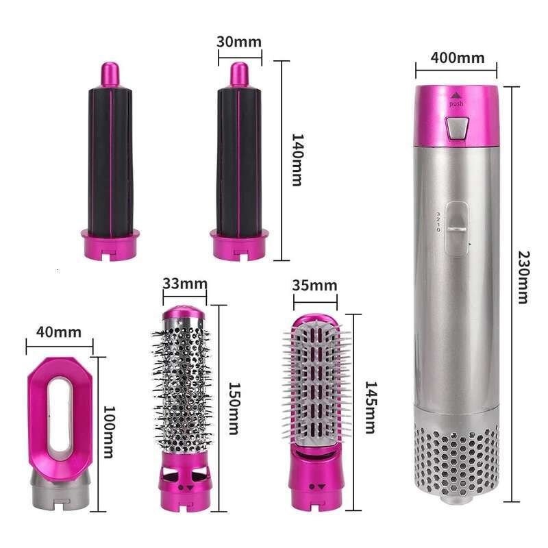 For Airwrap 5 In 1 Hot Comb Set Professional Curling Iron Straightener Styling Tool Hair Dryer Household