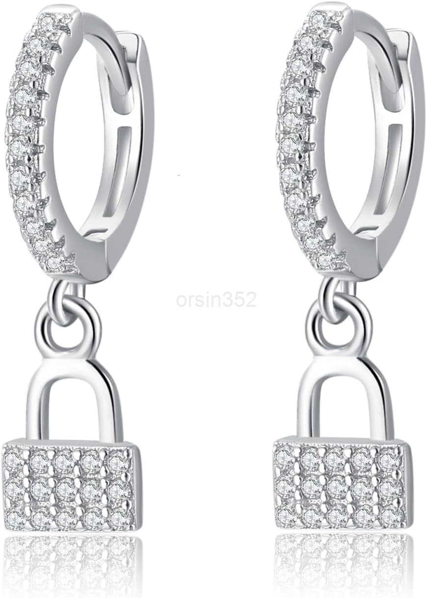 Hoop Earring for Women Small Huggie Hoop Earrings Sets with Butterfly Bee Key Charm in 925 Sterling Silver or 18K Gold PlatedW250911