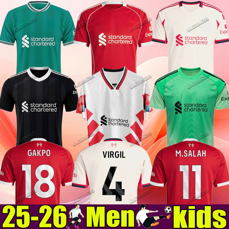2025 26 ISAK WIRTZ soccer jerseys EkitikE DIOGO J. frimpong 2025 REDS Camiseta men kids football shirts uniforms ALLISTER Istanbul salah SE