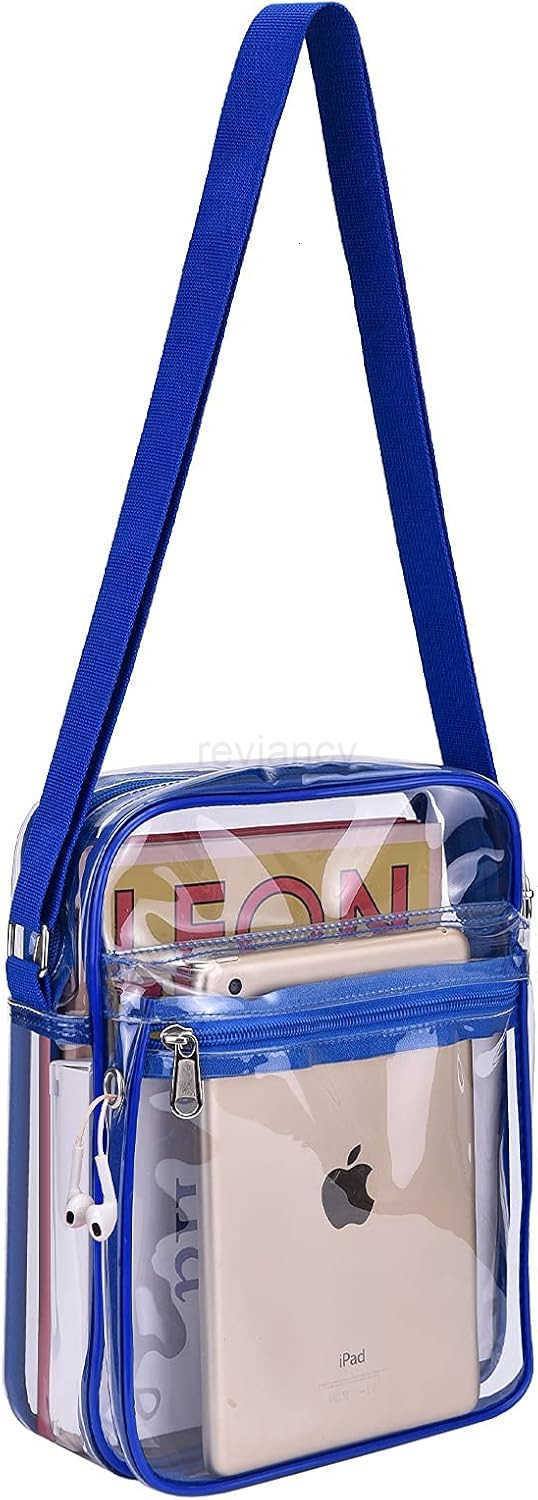 Clear Purse Bag for Stadium Events Clear Messenger Bag for Men and WomenW250911