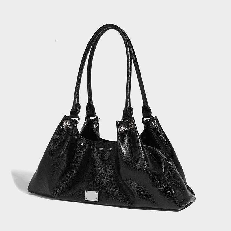 Glossy Leather Millennium Design Single Shoulder Underarm Large Capacity Handbag