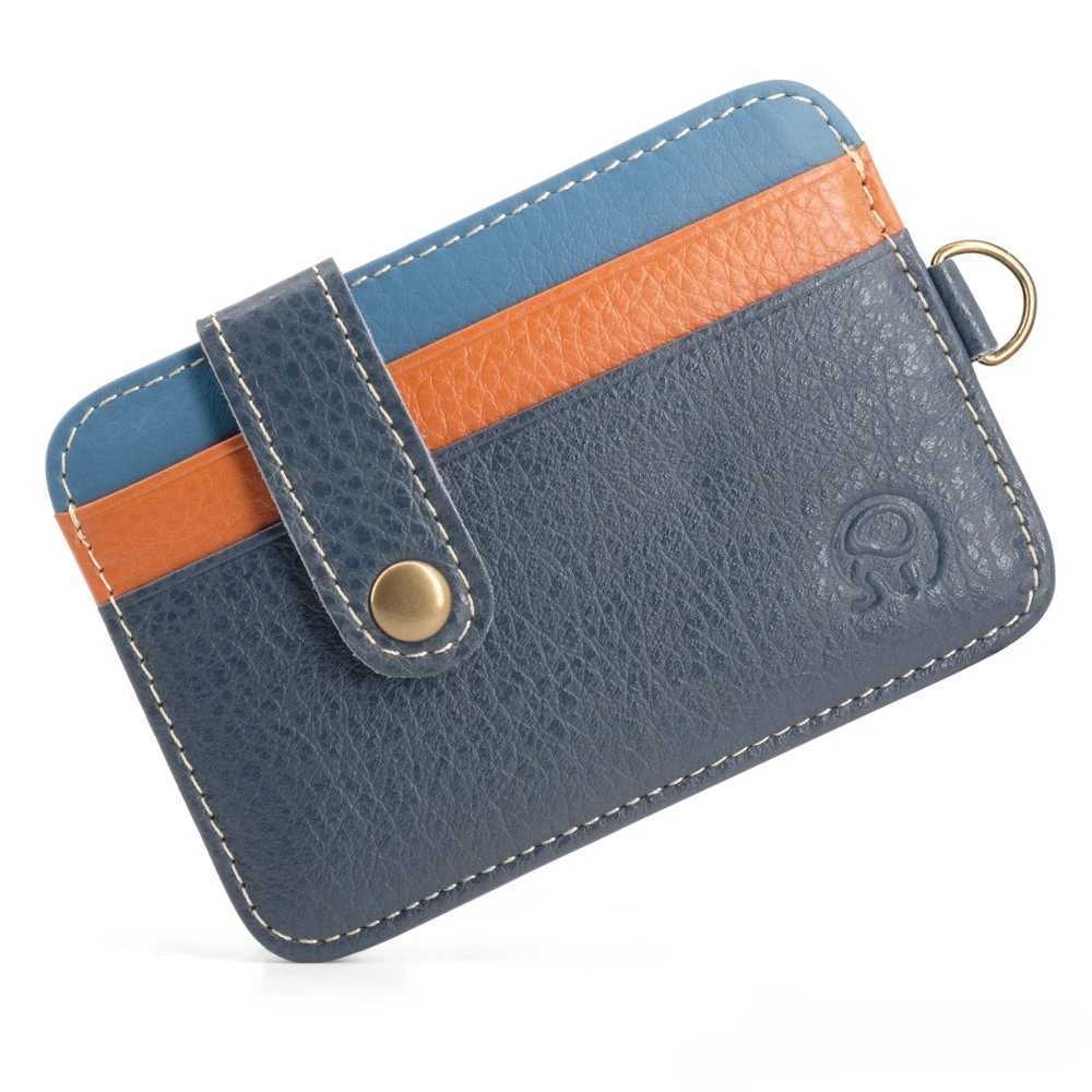 Retro Small Round Elephant Wallet Credit Card Holder Fashionable and Portable Membership Card Simple Top Layer Cowhide Wallet W250911