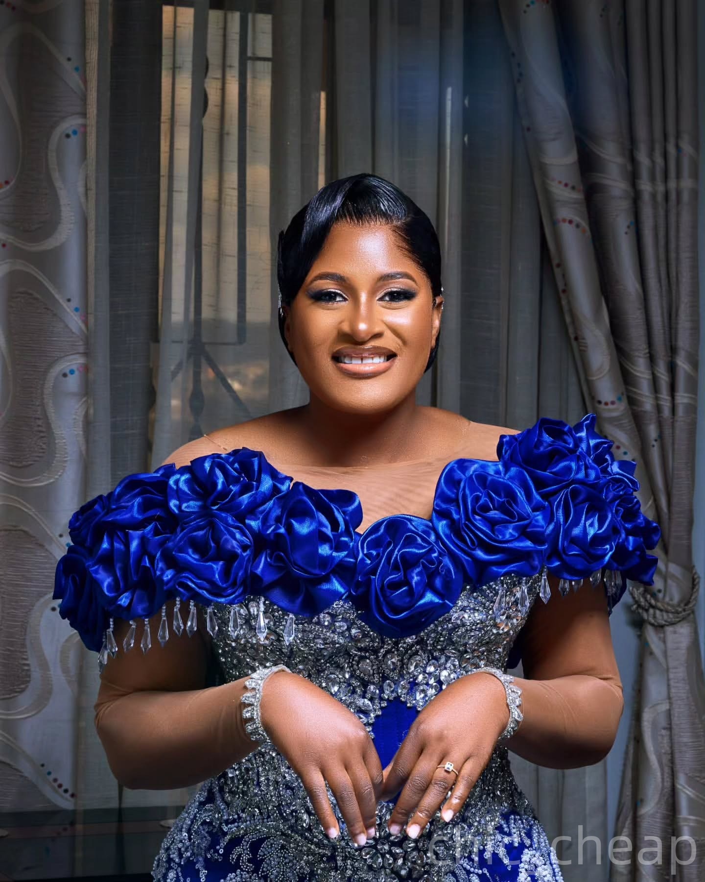Royal Blue Mermaid Prom Dresses 2025 Crystals Flowers Lace Satin Evening Formal Party Second Birthday Engagement Gowns Plus Size Dress For Special Occ
