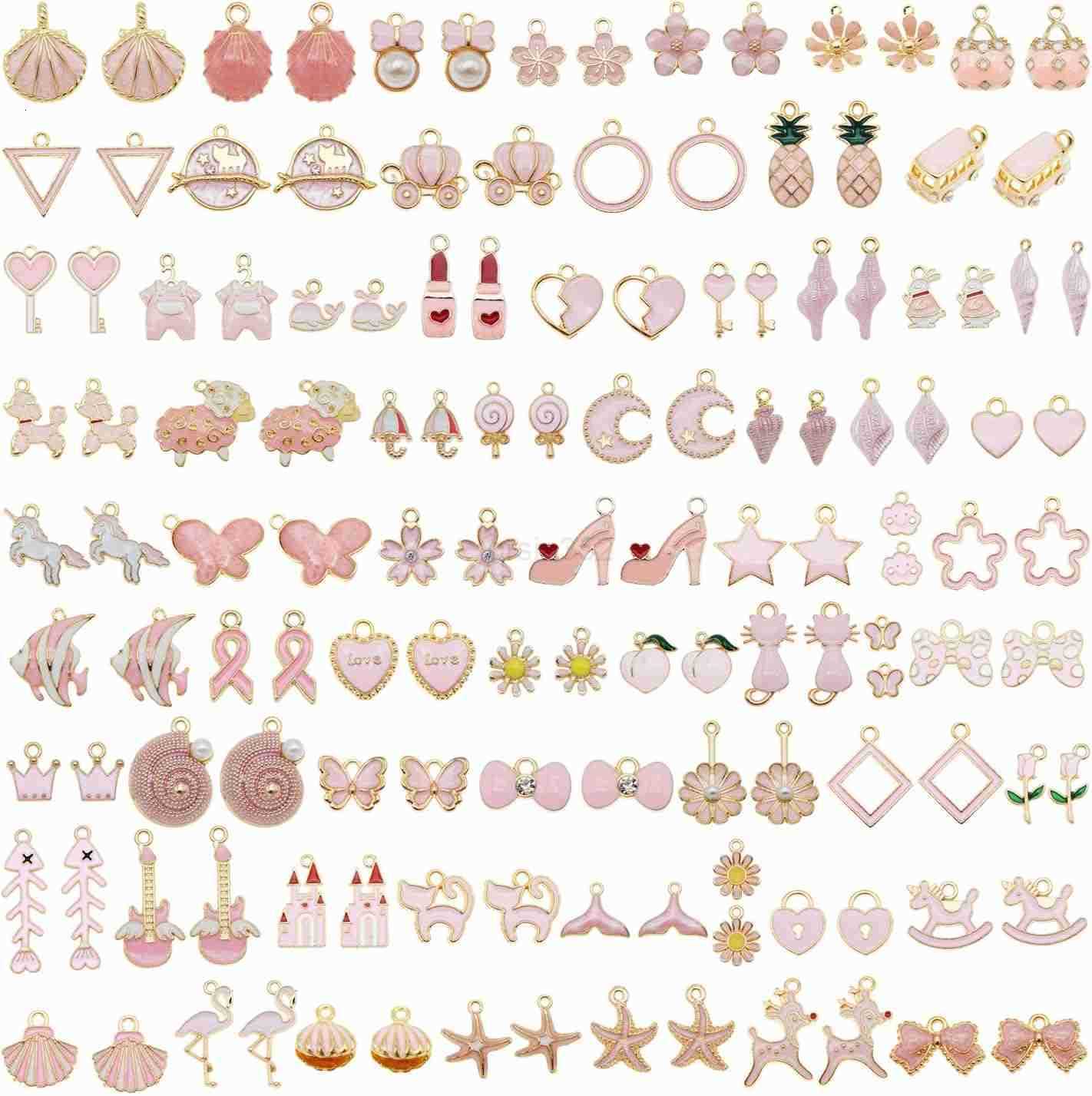 Wang 60Pcs 30 Pairs Enamel Charms Pendants for Jewelry Making Bulk lot Necklace Earrings s Craft DIYW250911