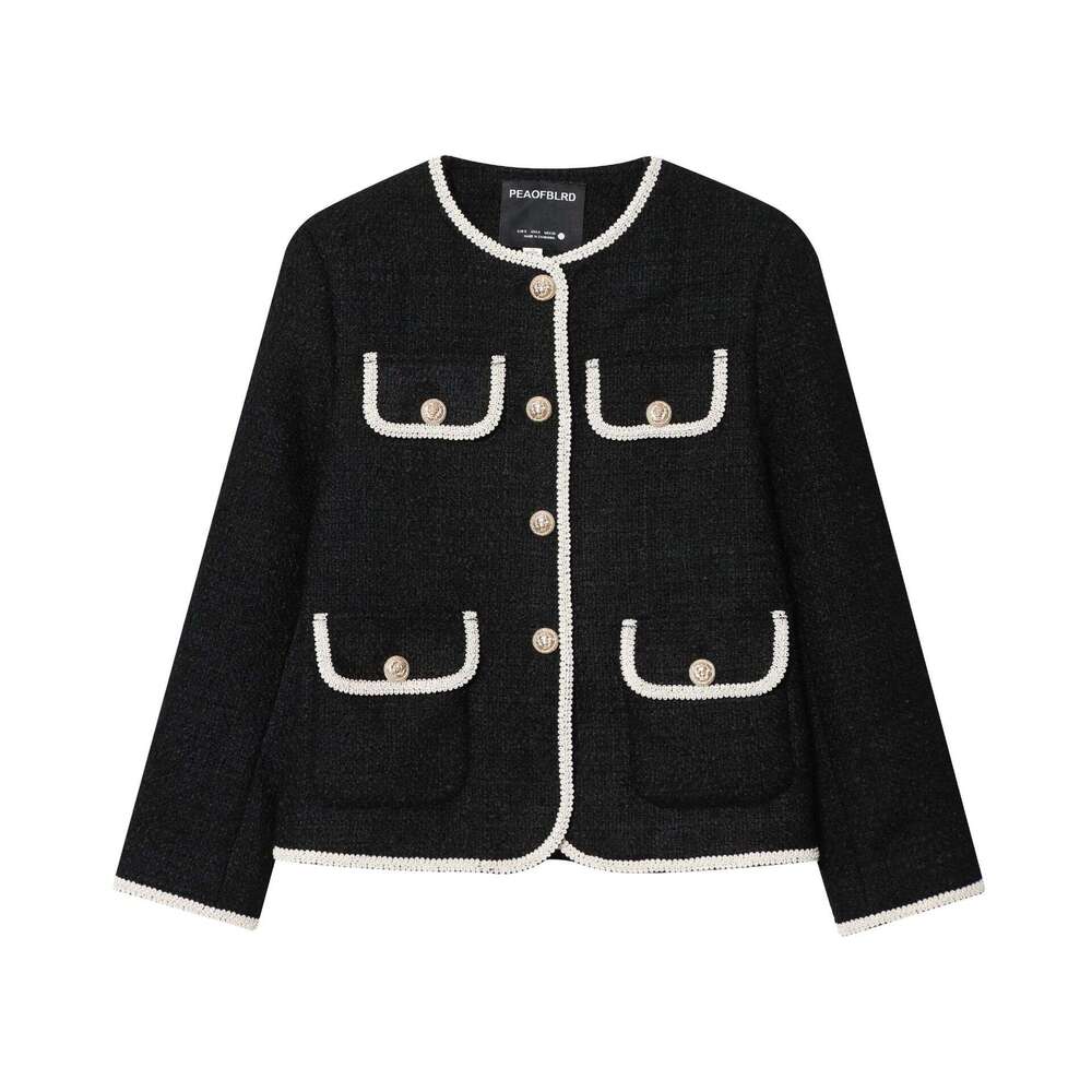 DHEssentials Autumn New Style Chanel-Inspired Socialite Fashion Versatile Fleece Jacket 1290871