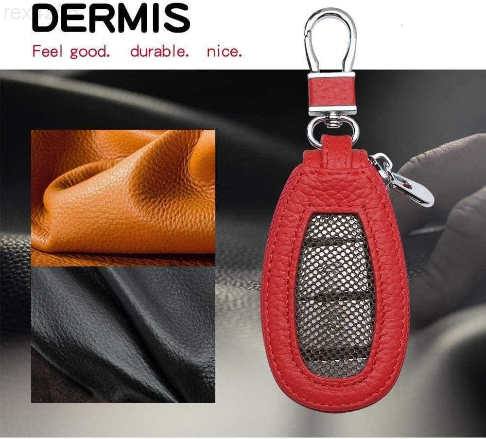 Premium Car Key Fob Case Genuine Leather Car Smart Key fob Holder for Remote Key FobW250911