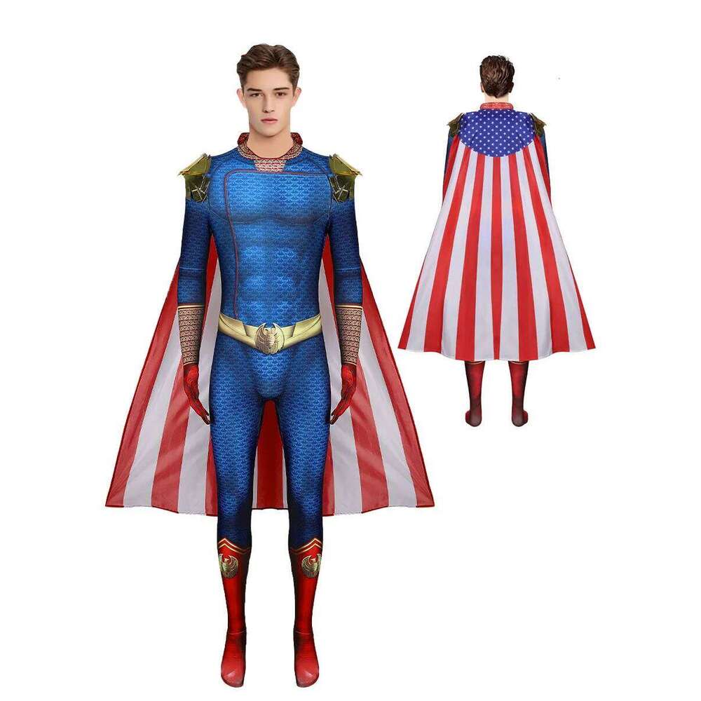 Halloween adult Homelander cosplay ju mpsuit costume costume adult male cosplay cosplay costume fancy dress u p party jumpsuit