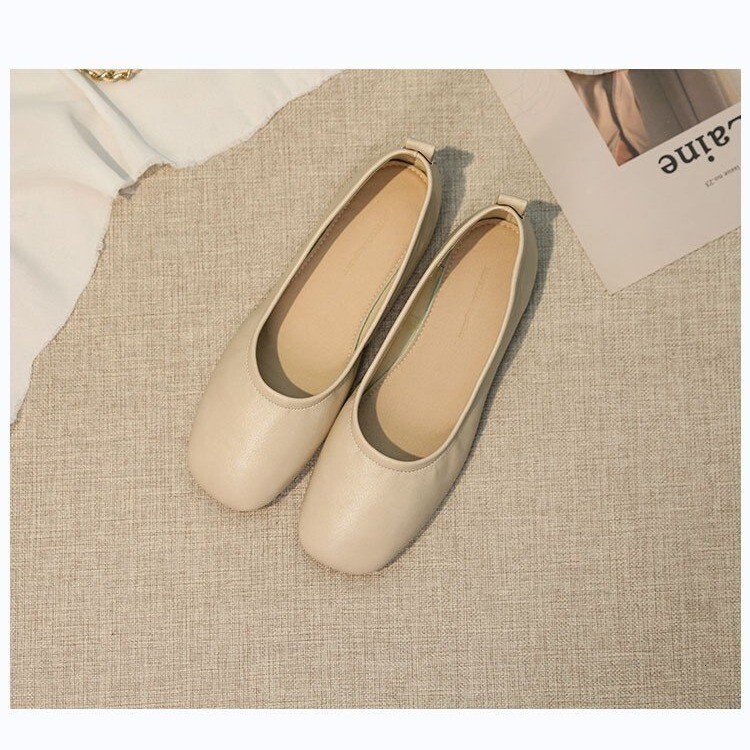 Minimalist Shallow Mouth Shoes Women's Soft soled Commuter Shoes Autumn New Designer Shoes Women's Flat Shoes Fashion