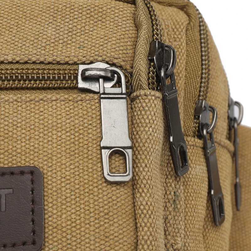 Canvas Waist Bag Outdoor Sports Multifunctional Mens Waist Bag High Quality Durable Large Capacity Portable Mobile Phone Bag Z250911