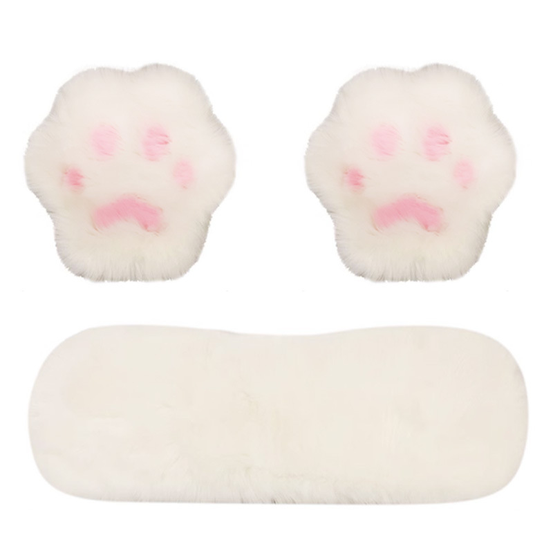 Car Cat Claw Cushion Autumn and Winter High-end Plush Car Seat Cushion Cartoon Cute Car Comfortable Warm Seat Cover 250910