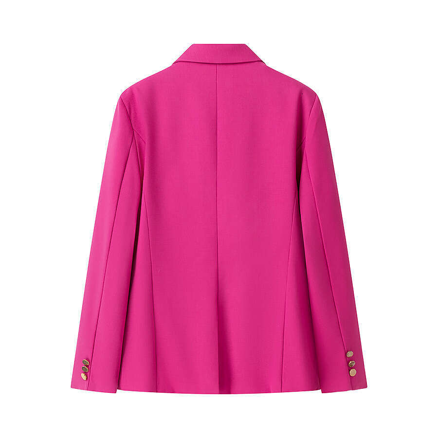 DHEssentials 2025 Fashion Autumn Women's Clothing Little Chanel Style Solid Color Blazer Jacket