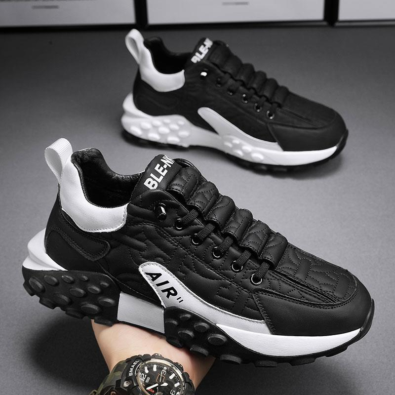 Free shipping designer high qualityAutumn casual sports dad trendy shoes trendy breathable mens shoes versatile height increasing white board comforta