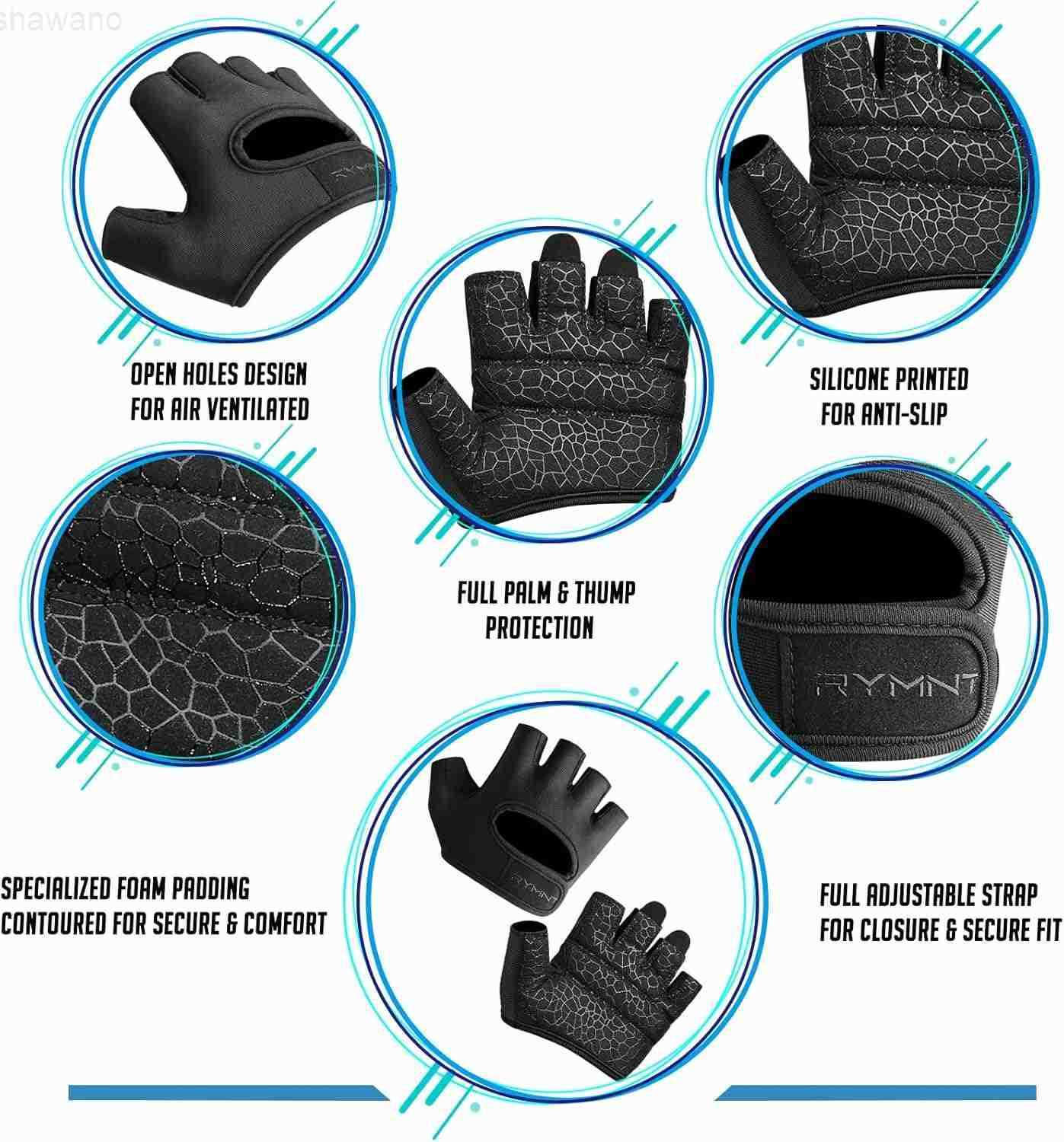 Minimal Weight Lifting GlovesShort Micro Workout Gloves Grip Pads with Full Palm Protection Extra Grip for Men Women WeightliftingGymExercise Training