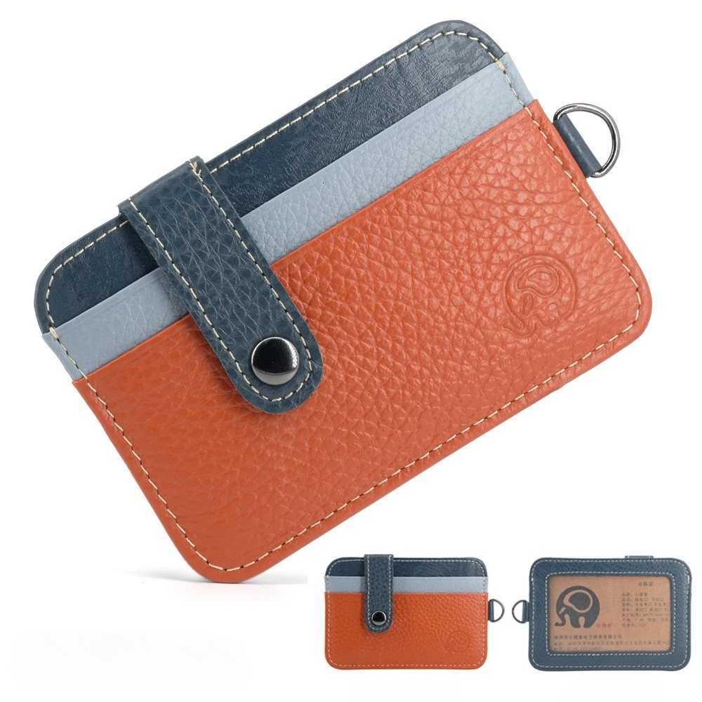 Retro Small Round Elephant Wallet Credit Card Holder Fashionable and Portable Membership Card Simple Top Layer Cowhide Wallet W250911