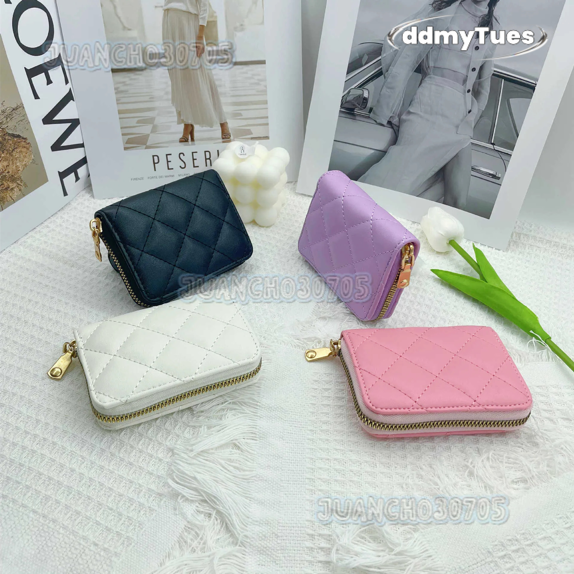 2025 Womens Protection Case Embroidered Lingge 9-card Organ Card Bag Small Zero Wallet H250806 TUES